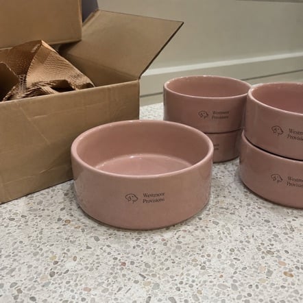 Custom dog bowls for small business